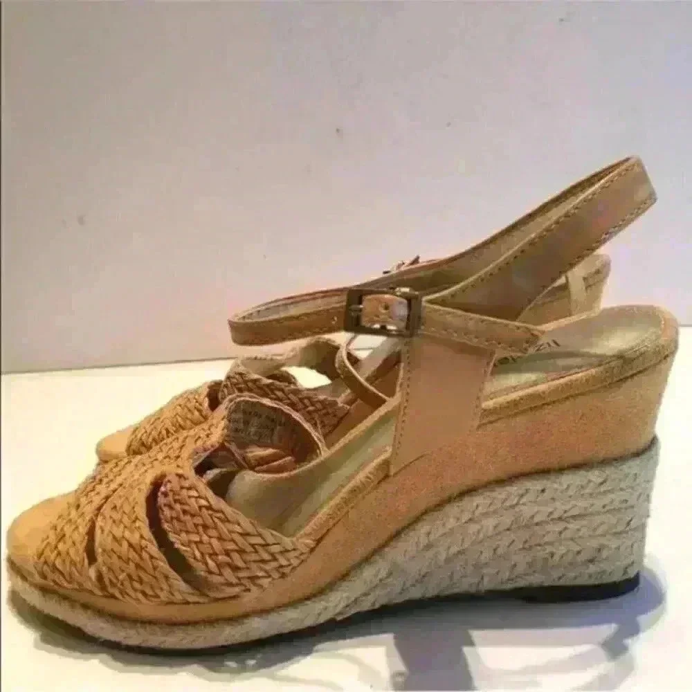 liz claiborne Heels Woven jute Wedges espadrilles
